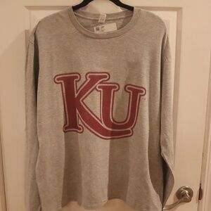 Kutztown University Long Sleeve Tee Grey Unisex  XL
